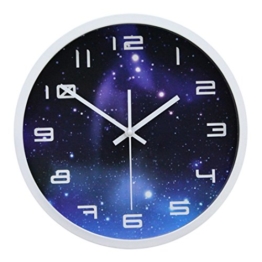 Modern Wanduhr Lautlos, CT-Tribe 12 Zoll Metall Wanduhr Uhr Uhren Wall Clock ohne Tickgeräusche - 2 - 1