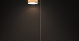 Aglaia LED Stehleuchte Classic Arc Stehleuchte mit Hängelampenschirm mit Fußschalter auf Aus-Schalter für Wohnzimmer, Wohnzimmer, Büro oder Schlafzimmer, energiesparend und langlebig-weiß - 2