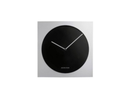 Jacob Jensen - Wanduhr, Uhr - Farbe: Silber/Schwarz - Aluminium - 35 x 35 cm - zeitloses dänisches Design - 1