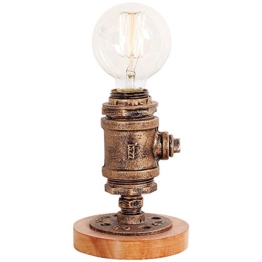 KMYX American Vintage Tischlampe mit Dimmer Schalter Dekorative Schreibtisch Lichter Lampe Loft Edison Industrie Persönlichkeit Licht Lampe Cafe Kreative Leuchte - 1