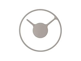 Stelton 852-2 Time Wanduhr, medium, Edelstahl mit metal überfläche, grau, 22 cm - 1